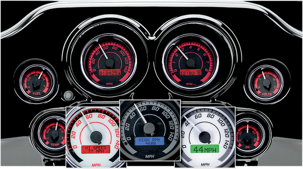 Mvx-8k Series Analog/digital Gauge Kit Black, Gray, 3, nordicamoto.ro