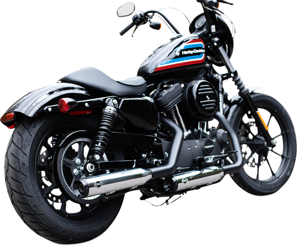 Grand National Ec Slip-on Mufflers Black, Chrome, 4, nordicamoto.ro