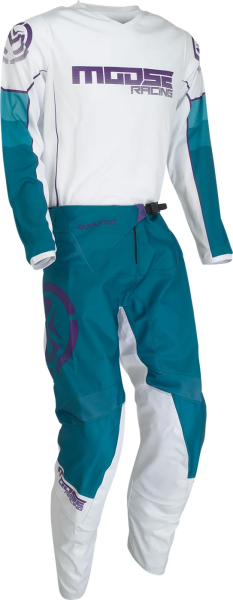 Pantaloni Moose Racing Qualifier Blue/White-1