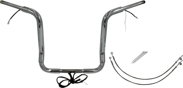 Plug & Play Ez Install 1-1/2(r) Round Top Handlebar Kit Silver, 2, nordicamoto.ro