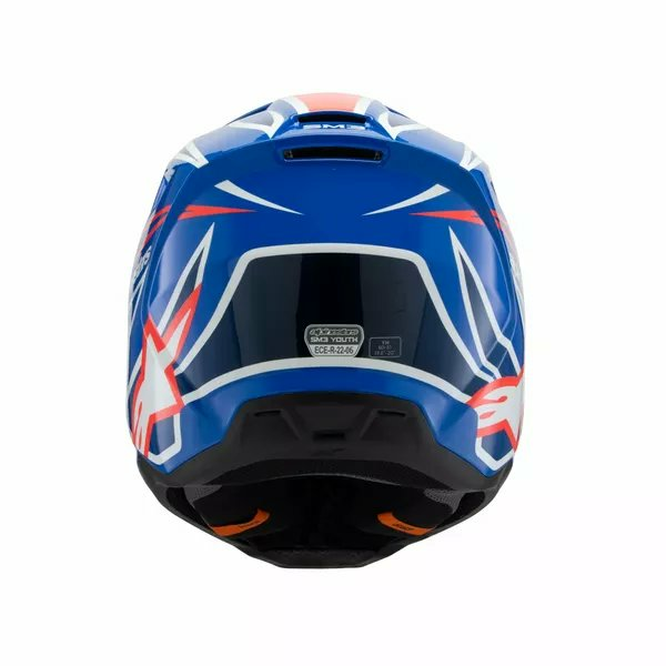Casca Copii Alpinestars Youth S-m3 Wurx Black/Blue/Red/White-4