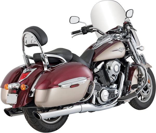 Twin Slash Slip-on Mufflers Chrome, 1, nordicamoto.ro