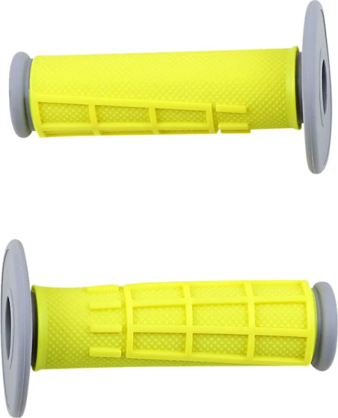 MOOSE RACING Comp Diamond Half Waffle Grips Yellow -4d6f55b62ad59a4166a94f175f28523a.webp