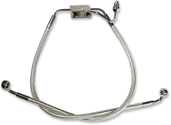 Designer Series Dot Front Lower Brake Line Kit Chrome, Sterling Chromite® Ii, 1, nordicamoto.ro