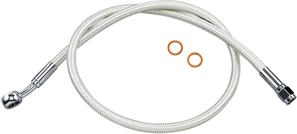 Braided Front Brake Line Chrome, Sterling Chromite® Ii Oversize [+152 mm (6'')], 1, nordicamoto.ro