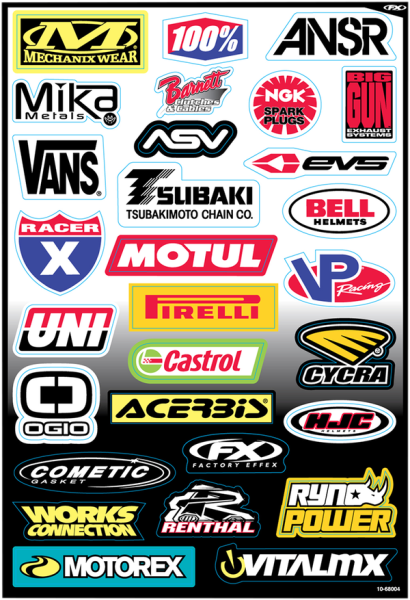 Sponsor Sticker Kit Multi, 2, nordicamoto.ro