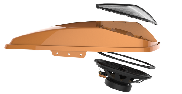 Saddlebag Lid And Xl Speaker Kit Black, 1, nordicamoto.ro