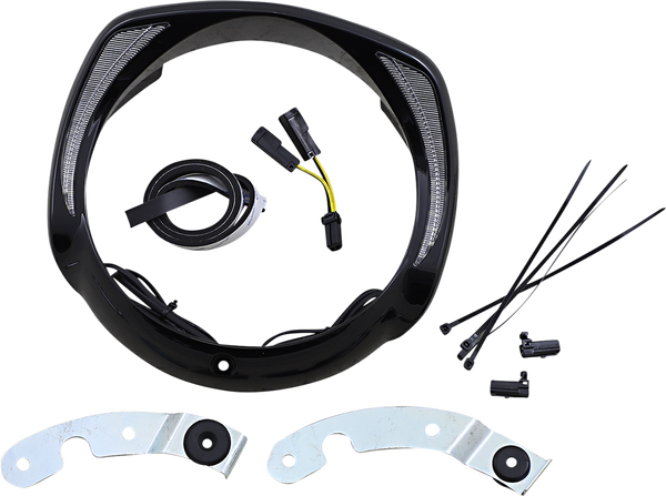 Fang® Headlight Bezels Black, 2, nordicamoto.ro