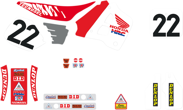 Graphics Kit Red, White, 1, nordicamoto.ro