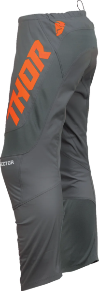 Pantaloni Copii Thor Sector Checker Gray/Orange-0