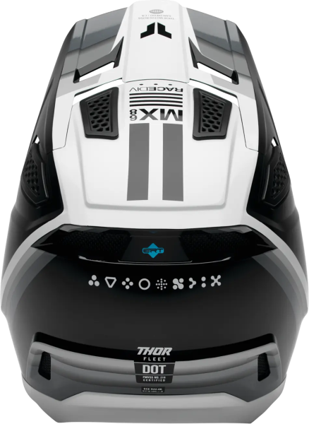 Casca Thor Fleet Defy Alb/Negru XXL-2