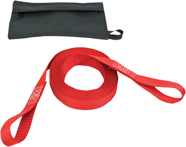 Tow Strap With Pouch Red, 1, nordicamoto.ro
