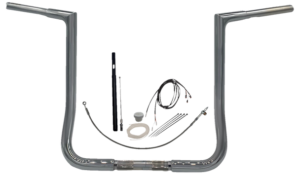 1-1/4(r) Ez Install Flat Top Handlebar Kit Silver, 3, nordicamoto.ro