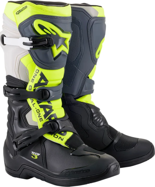 Cizme Alpinestars Tech 3 Black/Yellow 43, 5, nordicamoto.ro