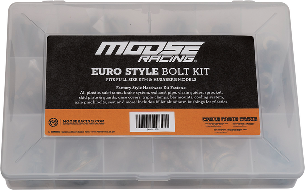 MOOSE RACING M1 Euro Bolt Kit Gray -1