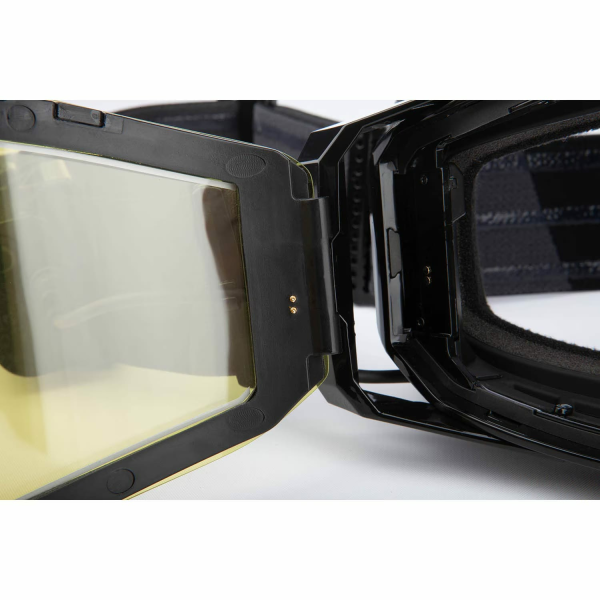 Ochelari cu lentila incalzita Snowmobil Klim Edge eFire Slope Black Light Yellow Tint-8