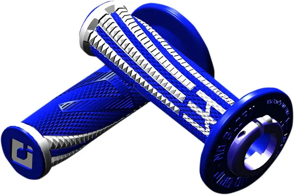 Emig Pro V2 Lock-on Grips Blue, White-0