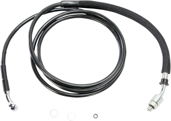 Stainless Steel Hydraulic Clutch Line Black +305 mm (12''), 1, nordicamoto.ro