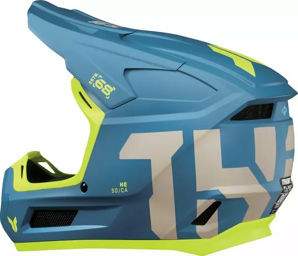 THOR Youth Fleet Forge Helmet Yellow, Blue -3