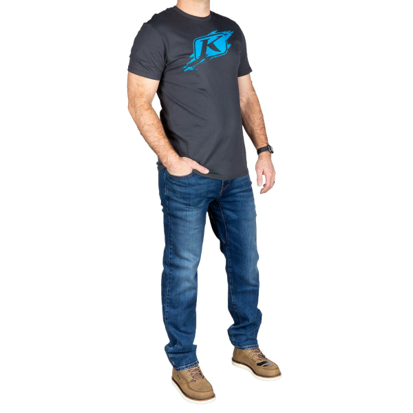Jeans Moto Klim Unlimited Straight Stretch Denim Cobalt-6