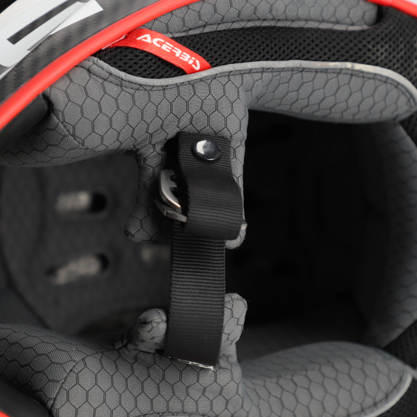 Casca Acerbis Steel Carbon 22-06 Negru/Rosu XXL-0