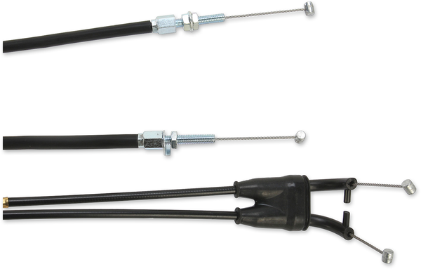 MOOSE RACING Black Vinyl Throttle Cable Black -3