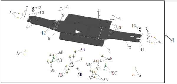 HDPE SKID PLATE ASSY，TOURING-0