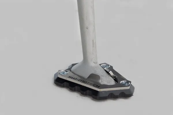 Sidestand Foot Extension Black, Silver -1