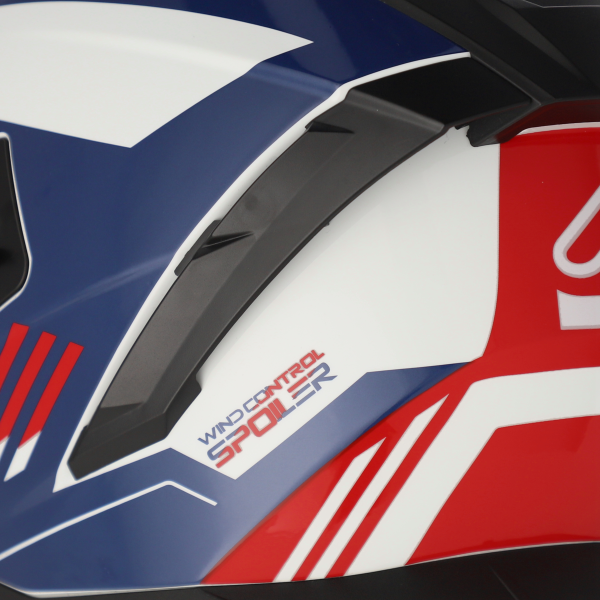 Casca Acerbis X-Way Graphic White/Blue/Red-3