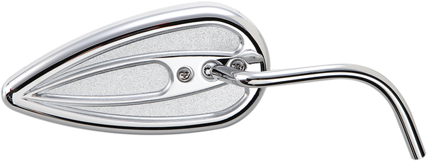 Teardrop Mirror With Steel Stem Chrome, 1, nordicamoto.ro