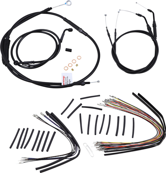 Jail Bar Cable Kit Black, 1, nordicamoto.ro