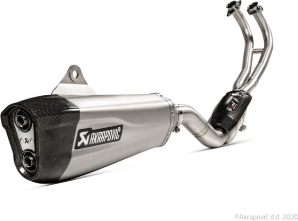 Racing Line Full Exhaust System Scooter Black, Silver, 1, nordicamoto.ro
