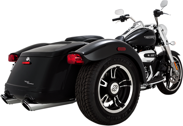 Twin Slash Slip-on Mufflers Chrome, 2, nordicamoto.ro