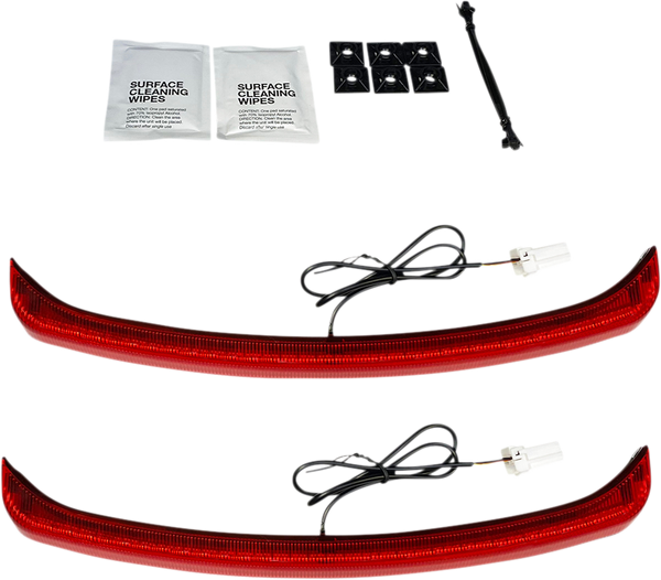 Low Profile Led Fender Lights Red, 2, nordicamoto.ro