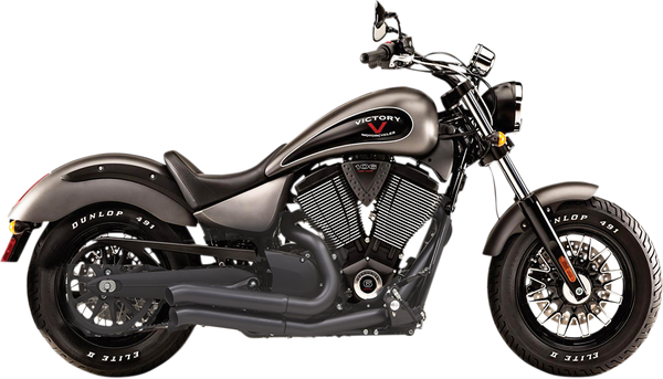 Pro-street Exhaust System Black, 1, nordicamoto.ro