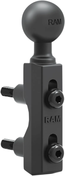 Ram Motorcycle Brake-clutch Reservoir Base With 1'' Ball Black 