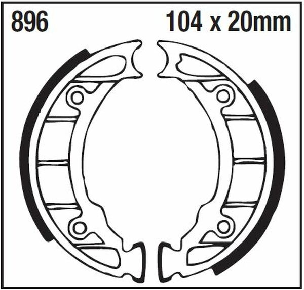 Standard Brake Shoes, 2, nordicamoto.ro