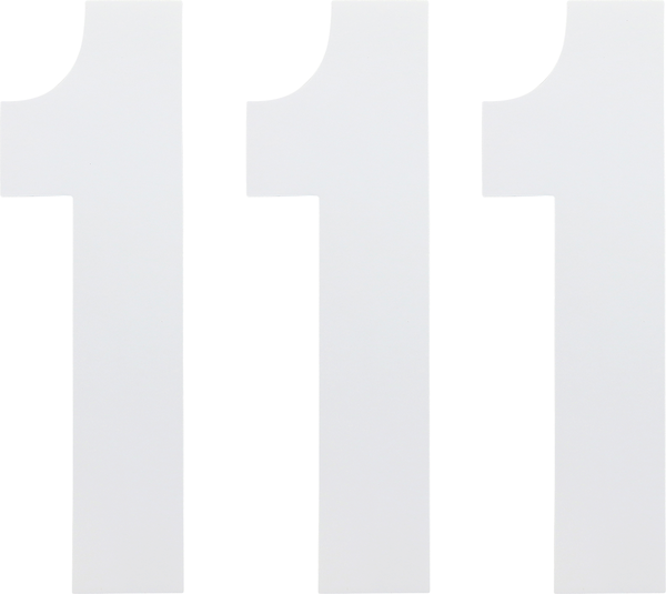 Standard Numbers White, 3, nordicamoto.ro