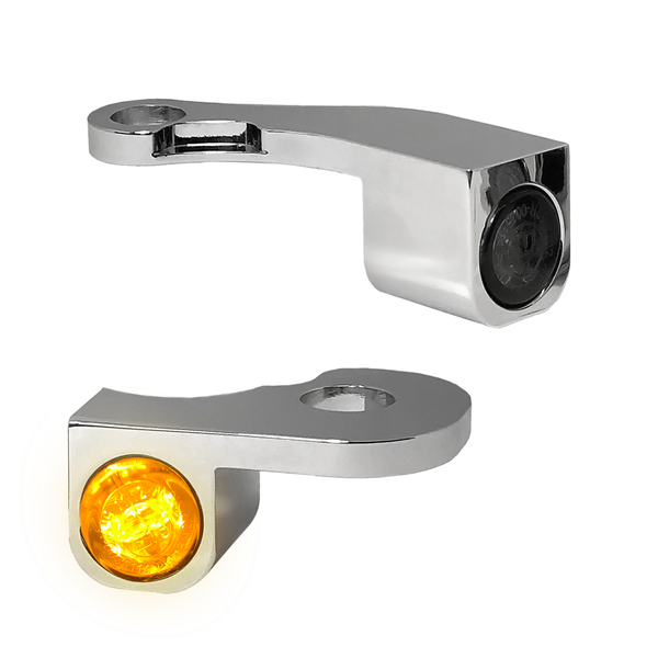 Nano Series Handlebar Turn Signals Chrome, 1, nordicamoto.ro