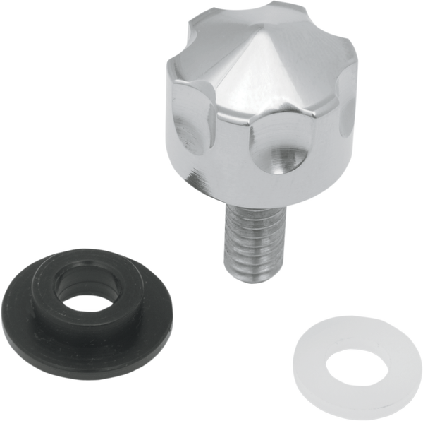 Six-shooter Seat Mount Knob Silver, 1, nordicamoto.ro