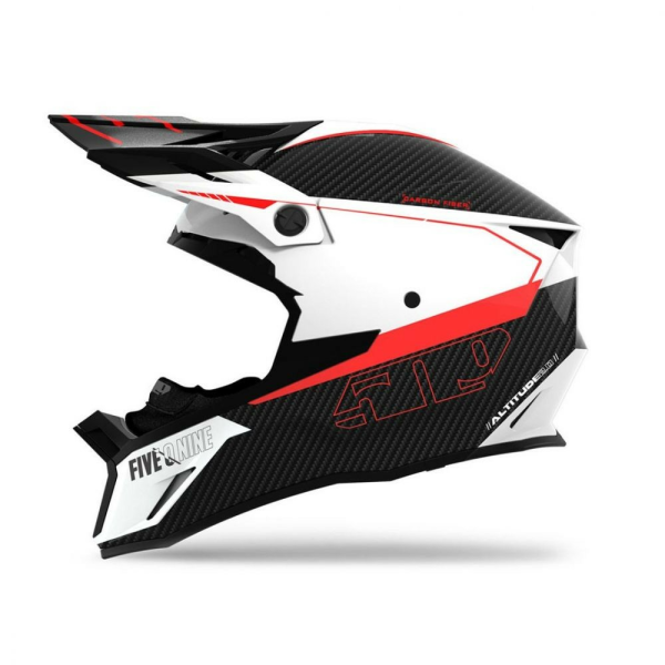 Casca Snowmobil 509 Altitude 2.0 Carbon Fiber 3K ECE Hi Flow Racing Red Matt 2022-2