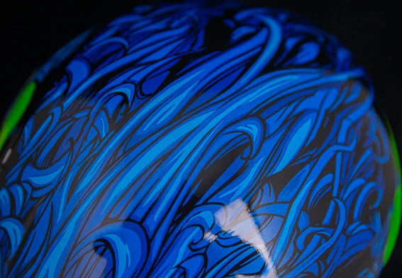 Casca Icon Airform™ Manik'R Black/Blue/Fluorescent Green/White M, 3, nordicamoto.ro