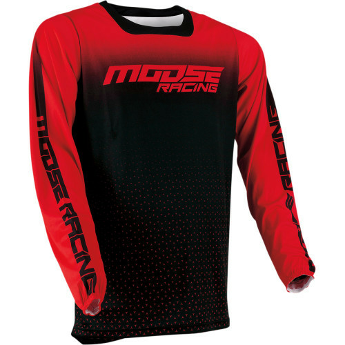 Tricou Moose Racing M1 Black/Red-0