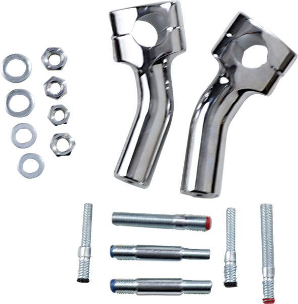 Kickback Handlebar Riser Silver, 2, nordicamoto.ro