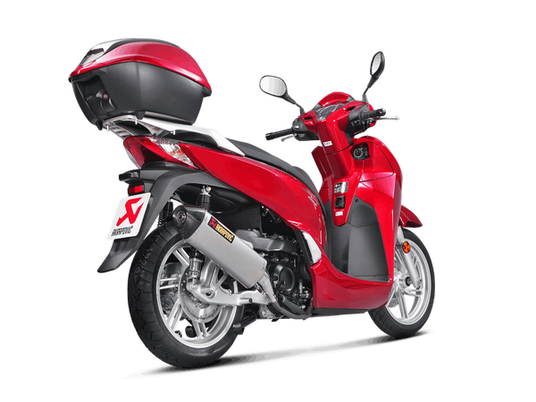 Slip-on Line Muffler Scooter Black, Carbon Fiber -1