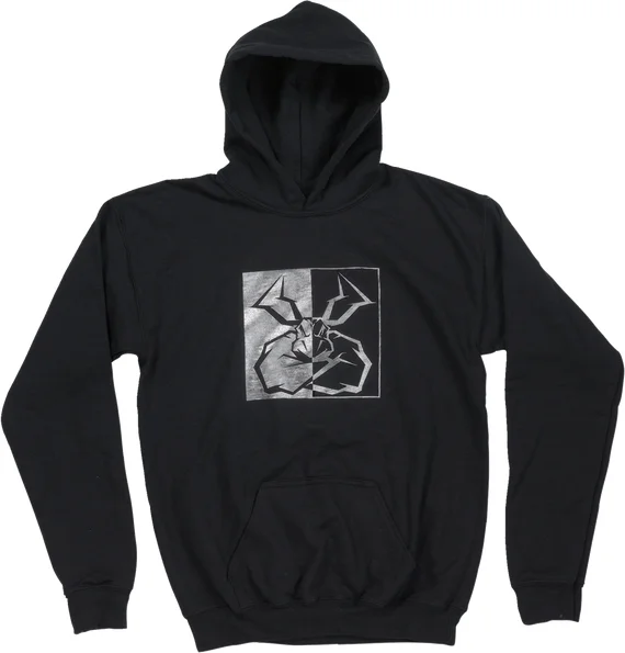 MOOSE RACING Youth Split Personality Hoodie Black  XL, 1, nordicamoto.ro