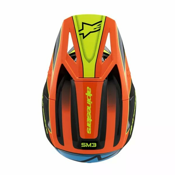 Casca CopiiAlpinestars S-M3 Fray Black/Blue/Orange/Yellow-1
