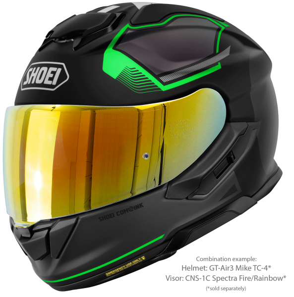 Casca integrala SHOEI GT-AIR3 MIKE TC-4 Negru/Verde Mat XXL-2