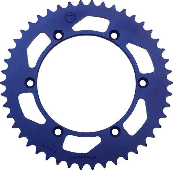 MOOSE RACING Rear Aluminum Sprocket Blue 