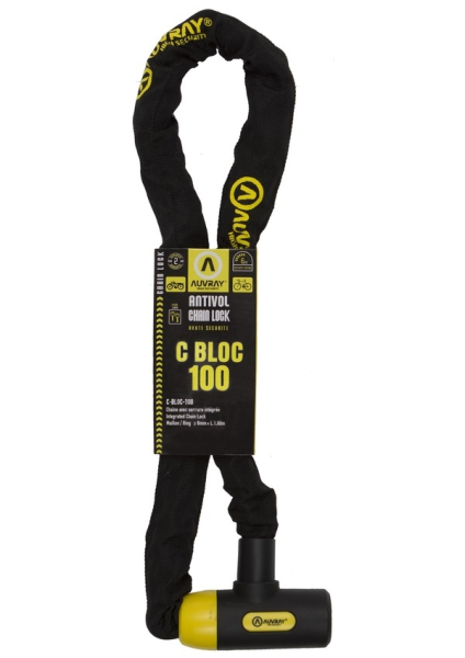 Chain Lock, C-block Black, Yellow, 1, nordicamoto.ro